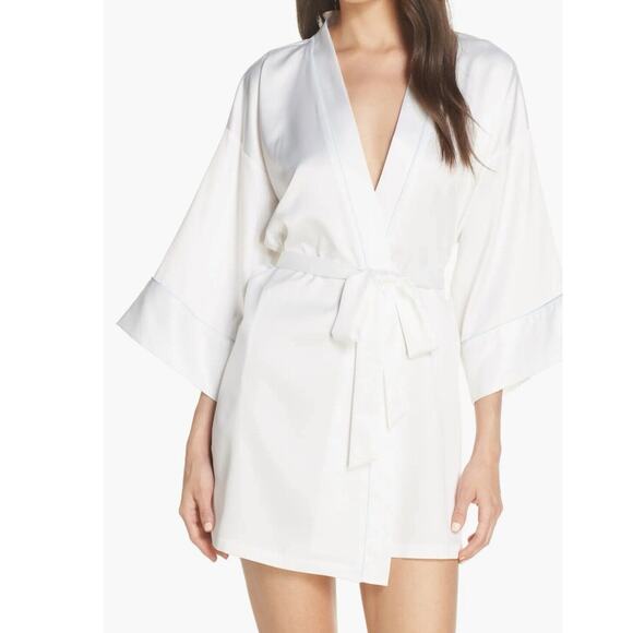 IN BLOOM BY JONQUIL ~ The Bride Satin Wrap Robe Size XXL - Picture 1 of 7